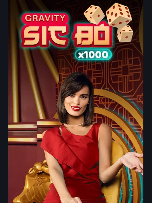 Gravity Sic Bo live game at Betinia Casino
