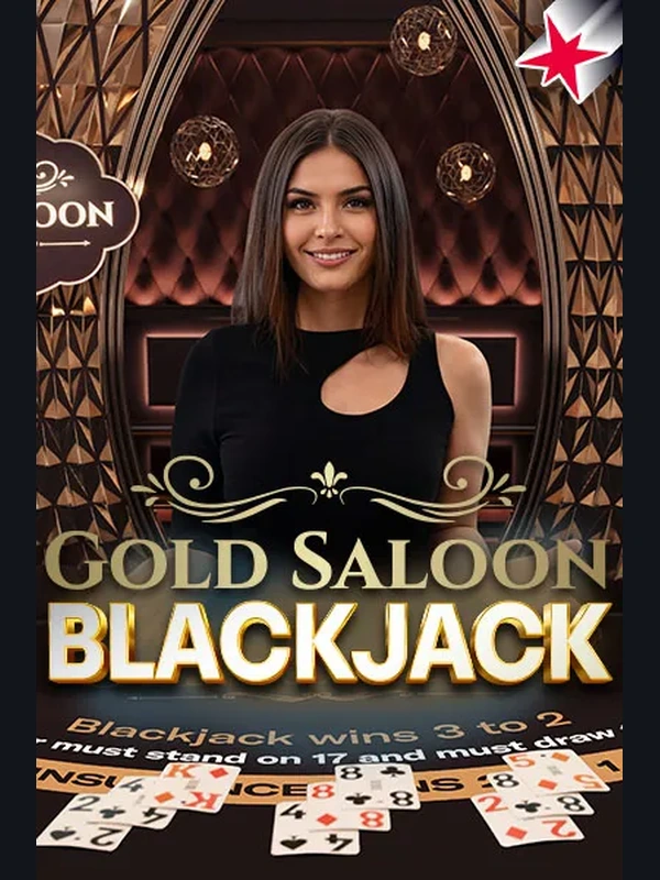 Gold Saloon Blackjack live game at Betinia Casino