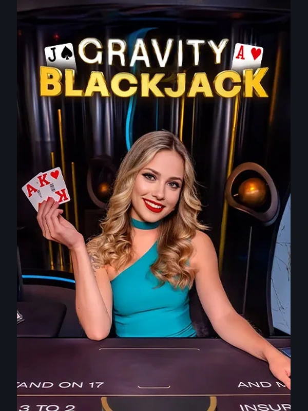 Gravity Blackjack live game at Betinia Casino