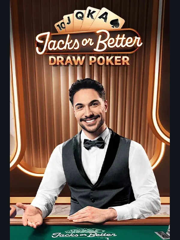 Jacks or Better Draw Poker live game at Betinia Casino