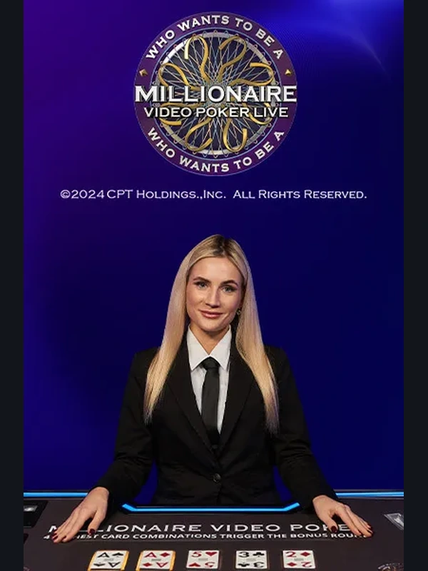 Who Wants to Be a Millionaire Video Poker Live at Betinia Casino