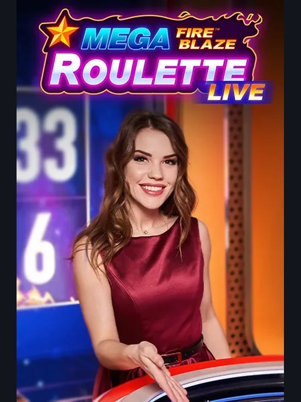 Mega Fire Blaze Roulette Live at Betinia Casino